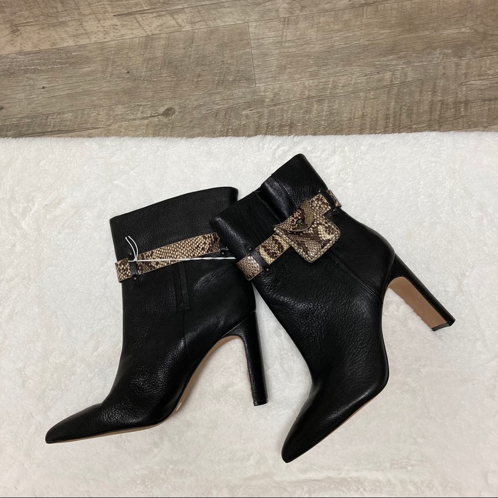 Jessica Simpson Brynne Leather Bootie Snakeskin 12